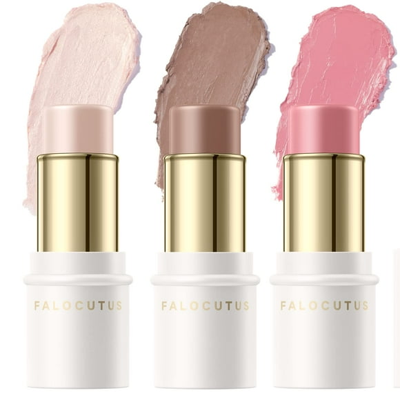 Set de maquillaje Falocutus Contour Stick con iluminador y colorete x3