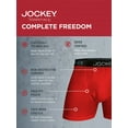 thumbnail image 3 of Jockey® Essentials Men's Complete Freedom Boxer Brief Underwear, Pack of 3, Lightweight, 5" Inseam, Anti-odor Underwear, Sizes Small, Medium, Large, Extra Large, 2XL, 3XL, 6836, 3 of 6