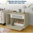 thumbnail image 4 of Flip-Down Cat Litter Box Enclosure, Ventilated Dog Proof Cabinet, Hidden End Table Furniture, 4 of 8