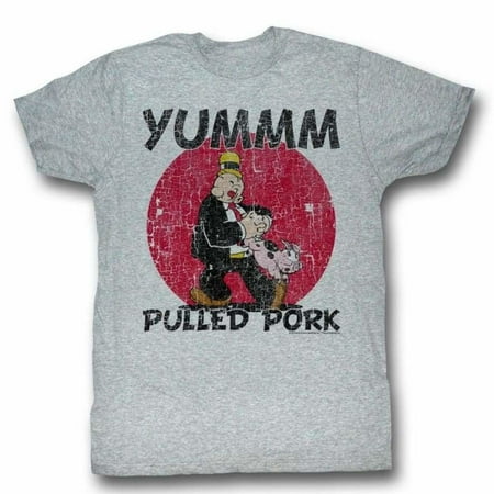 Popeye Comics Pulled Pork Adult Short Sleeve T Shirt