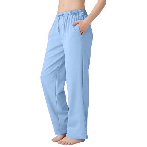 Scyoekwg Sweatpants Boys Casual Baggy Pants Spring Fashion Solid Color Drawstring Elastic Waist Sweatpants with Pocket Comfy Blue 14-15 Years
