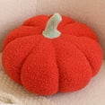 thumbnail image 2 of Hwkond Decorative Pillows, Inserts & Covers Pumpkin Pillow Halloween Toy Cushion Knitted Wool Style Pumpkin Living Room Sofa Cushion,Red, 2 of 5