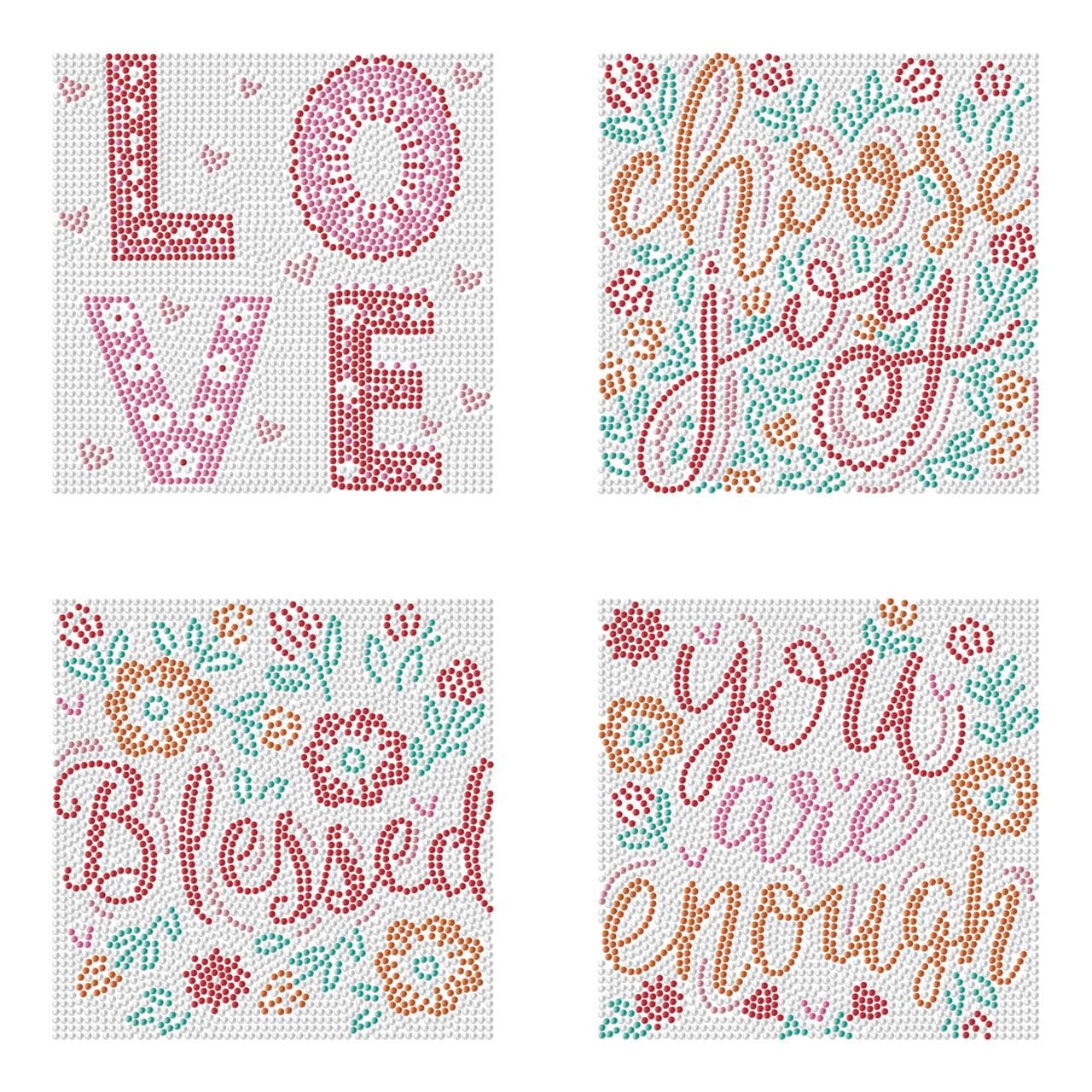 Diamond Dotz Mini Love Blessings Diamond Painting Kits for Adults - Love Diamond Art Kits a Relaxing Creative Craft Kit with Dotz Gems 5x5