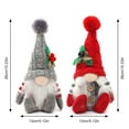 thumbnail image 3 of Christmas Gnome Ornaments Handmade Plush Gnomes Christmas Decorations Mini Gnomes Scandinavian Santa Ornaments for Holiday Party Home Decor for Christmas Ornaments Xmas Tree Decor Christmas Decor, 3 of 5