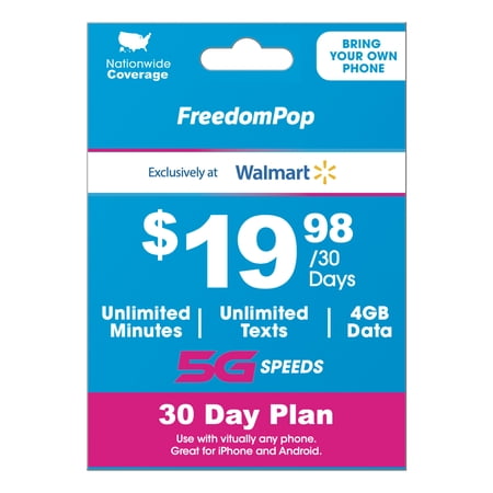 FreedomPop 30-Day Plan e-PIN Top Up (Email Delivery)