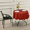 thumbnail image 7 of Coolnut Solid Red Round Tablecloth,Washable Oil Proof Table Cover for Kitchen Holiday Party Wedding Picnic Decoration, 7 of 7