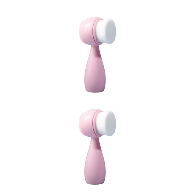 Cepillos de limpieza facial Vogacara Cuidado de la piel Belleza de poros portátil Eliminación Exfoliante Rosa Tipo 2 2piezas