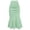 Khaki, variant on Women's Elegant Midi Fishtail Skirt Business Formal Skirts Ruffle Hem Fishtail Skirt