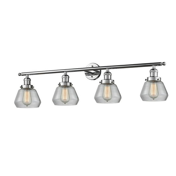 Innovations 215-PC-G172-LED Fulton 4 Light Bath Vanity Light part of the Franklin Restoration Collection, Polished Chrome