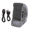 thumbnail image 1 of 3 in 1 Bluetooth Speaker PC ABS Alarm Clock with Wireless Charging for Bedside 10W Blue, 1 of 6