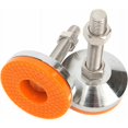 thumbnail image 1 of Jeu de Forets 2pcs Fileté M10 Meubles Résistants Réglables Pieds de Nivellement en Acier Niveleuses pour Armoires et Tables Machine Vis Pied Support Base Dia.60mm, 1 of 5