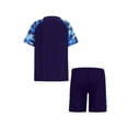 thumbnail image 4 of TTAO Kids Boys Rash Guard Swimsuit Swim Trunks with Tops Set Beach Sports Swimwear Bathing Suit Blue Camouflage 9-10, 4 of 7