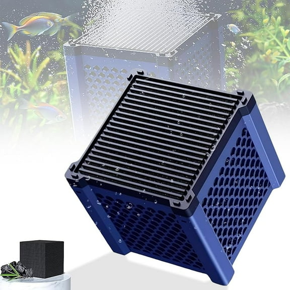 Pure Cube Water Trough Filter 2.0, Aquarium Water Trough Purifier Cube for Horse, Livestock, Fish Tanks & Ponds