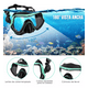 thumbnail image 5 of Juego De Snorkel Con Máscara Gafas, Aletas Negro con Verde, 5 of 5