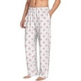 thumbnail image 6 of Salouo Animal Pink Color Paw Print Pajama Pants for Men, Lounge Pants Elastic Waistband Casual Men's sleepwear Loungewear Sleep Pajama Pant -Medium, 6 of 7
