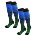 thumbnail image 2 of Gustave Plus Size Compression Socks for Women Men 2 Pairs Wide Calf Knee High Support Stockings Circulation Socks for Nurses, Pregnancy, Athletic, Running, Travel, 2 of 8