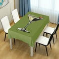 thumbnail image 4 of Yayeee Tablecloths 54" x 54" Rectangle Wrinkle Resistant Party Table Cover, Light Black Martini, 4 of 8