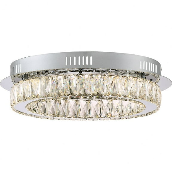 Quoizel PCEM1619C Platinum Collection Embrace Flush Mount in Polished Chrome