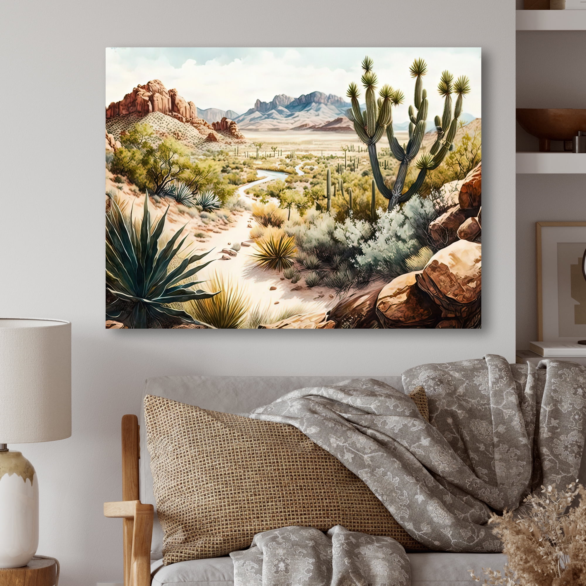 Designart Arizona Desert II Canvas Wall Art