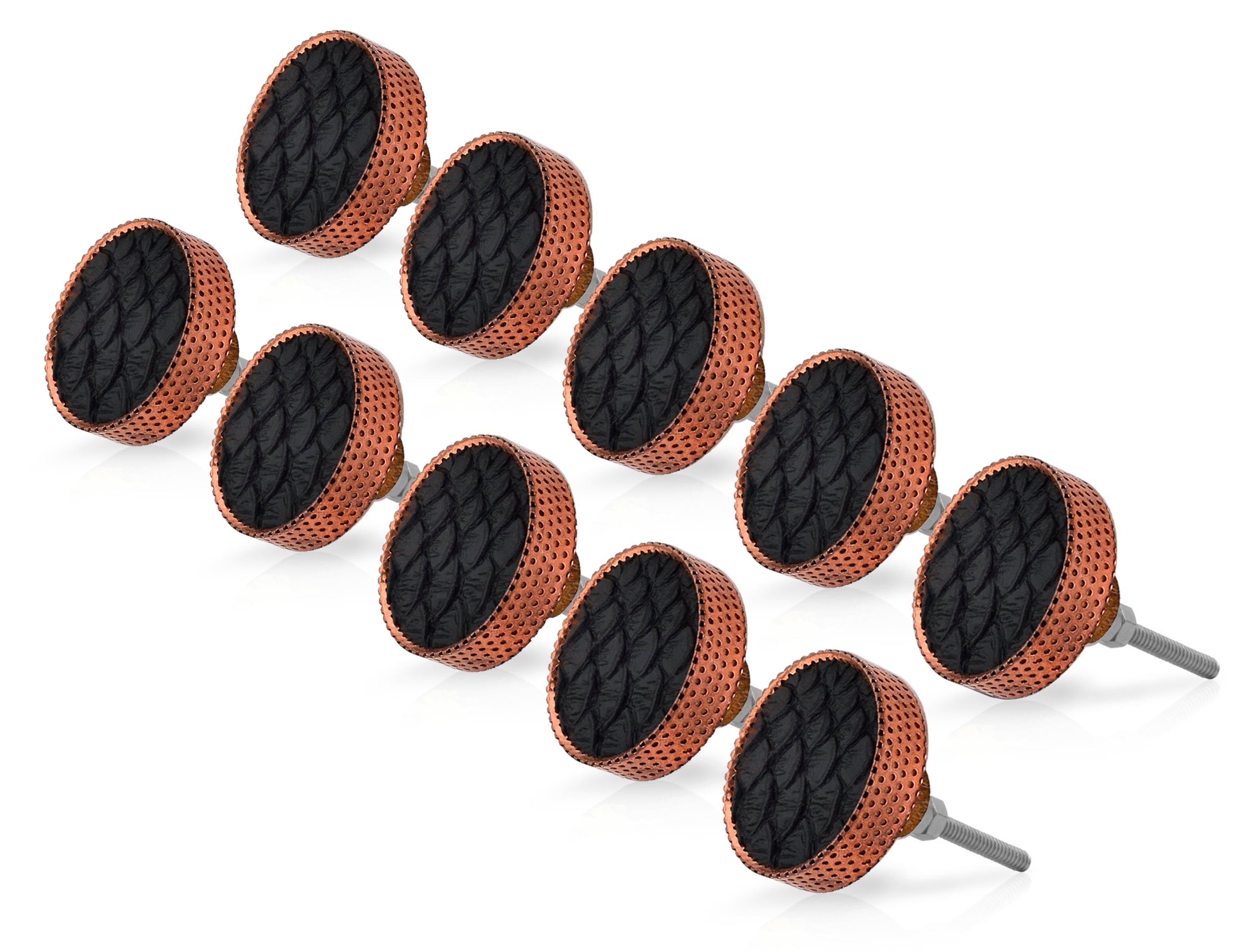 Mascot Hardware Faux Crocodile 1-3/5 in. Leatherite Cabinet Knob ...