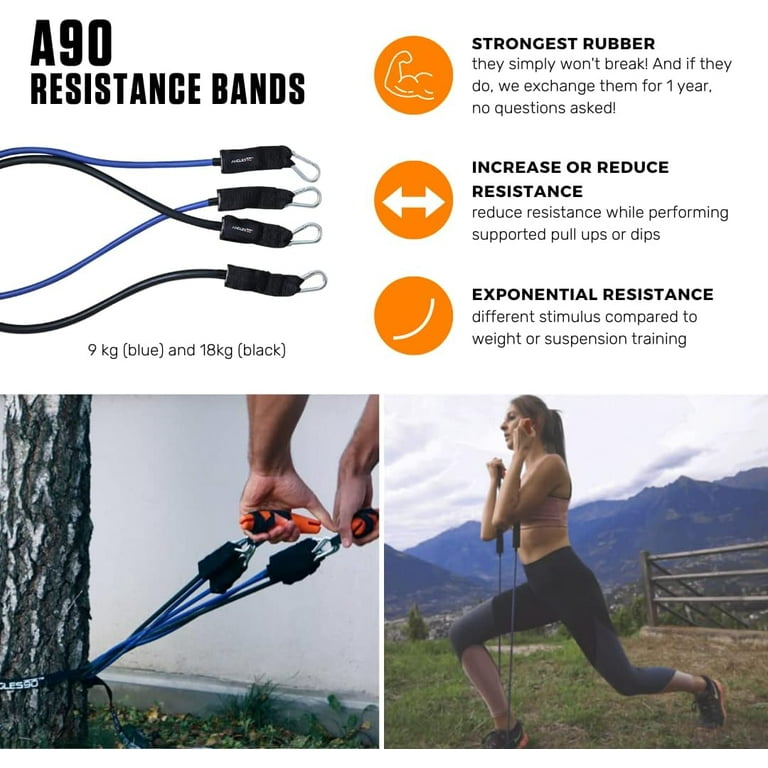 ANGLES90 エクササイズバンドセット Angles90 Athlete Set - Including Grips, Sling Trainer