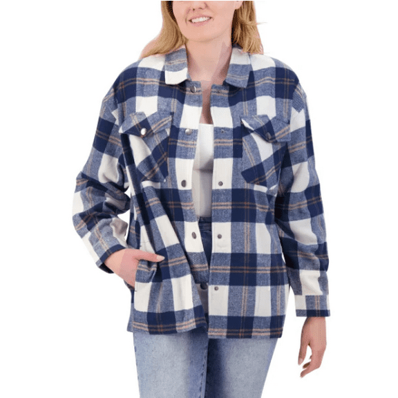 HFX Ladies Shirt Jacket Blue Small