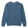 thumbnail image 3 of Kiijoy Big Girls Casual Sweatshirt Solid Long Sleeve Pullover with Pocket, Sizes 9-10, 3 of 4