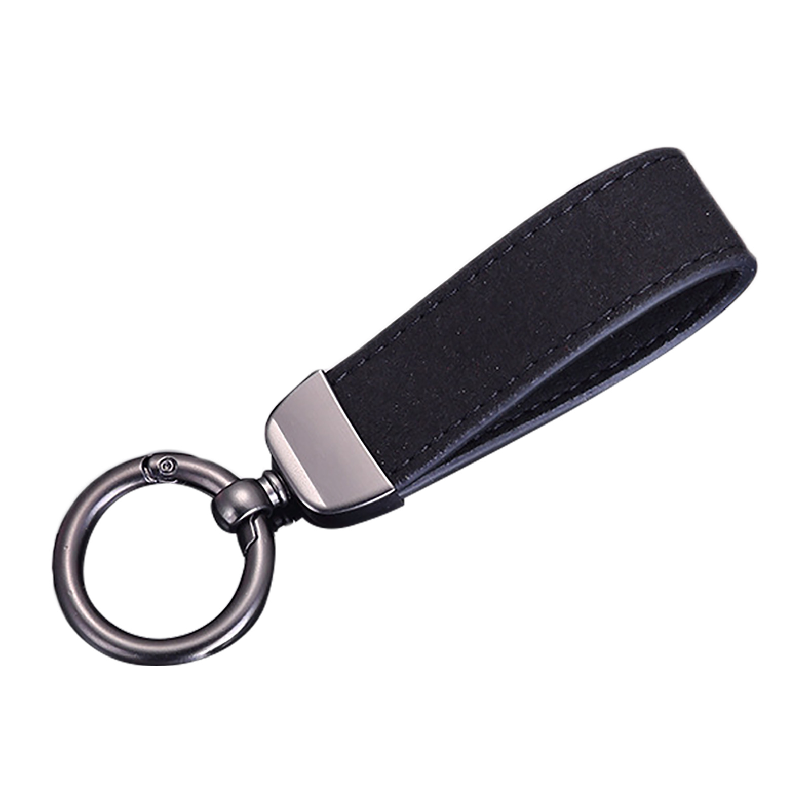 Key Chain Luxury Texture Decor Pendant with DRing Faux Leather Car