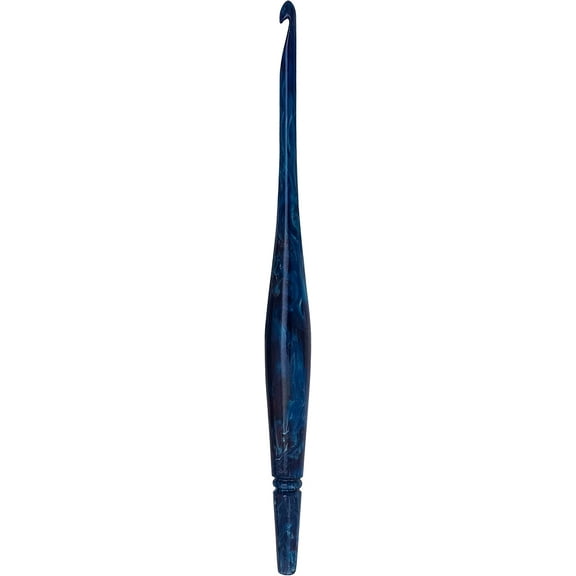 Ommi Ergonomic Handle Crochet Hooks | Handcrafted 7’’ Crochet Hook | Knitting Needle, Craft Yarn Weave | Best Gift! (Blue, 4 mm)