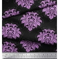 thumbnail image 3 of Soimoi Viscose Chiffon Fabric Seamless Baroque Damask Print Fabric by the Yard 42 Inch Wide, 3 of 3