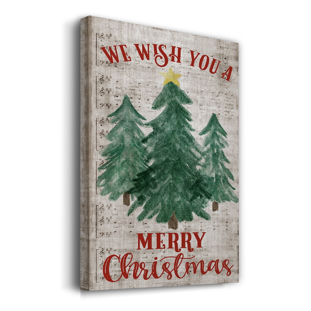 We Wish You A Merry Christmas- Gallery Wrapped Canvas
