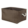 thumbnail image 1 of Unique Bargains Home Fabric Storage Baskets Bin Cube Organizer with Handle(2 Colors), 1 of 8