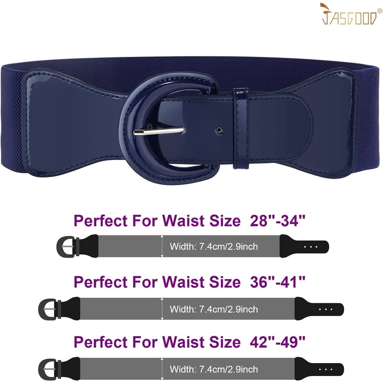 8165 Women\'s Vintage Elastic Wide Waist Belts Stretchy Belt Retro Cinch Women main image 3