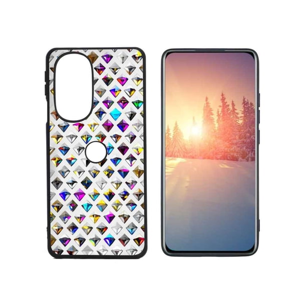 Diamond-Stone-76 Phone Case, Degined for Motorola Edge Plus 2022 Case Men Women, Flexible Silicone Shockproof Case for Motorola Edge Plus 2022