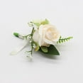 thumbnail image 3 of Set of 6 Champagne Rose Boutonniere for Men Wedding, Groom and Best Man Boutonnieres with Artificial Flower for Wedding Prom Party Suit Decor (Champagne), 3 of 14