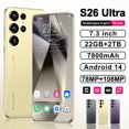 thumbnail image 2 of S26 Ultra Téléphone Intelligent 5G 7.3 Pouces HD 22G+2 To Cellulaire Double SIM 78+108MP 7800mAh Android 14 Débloqué NFC, 2 of 5