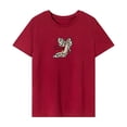 thumbnail image 1 of Camiseta básica para mujer, camiseta informal suave con cuello redondo para ir al trabajo M, 1 of 7
