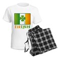 thumbnail image 4 of CafePress - Lucky Irish Flag Women's Light Pajamas - Women's Short Sleeve Print T-Shirt and Pants Light Cotton Pajama Set, 4 of 7