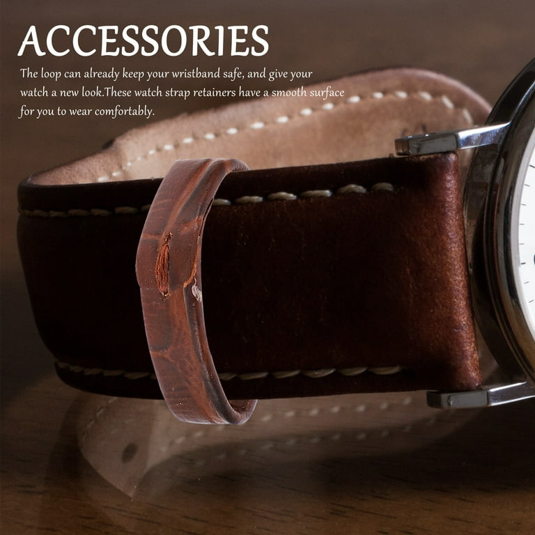 10Pcs Leather Watch Strap Loop Replacement Watchband Loop Watch Band Supple Loop Walmart
