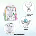 thumbnail image 4 of Fiudx Juego de Llaveros de Ángel, 24 Piezas con Colgante de Ala de Ángel, Diseño de Perla Artificial, con Bolsas de Regalo de Organza y Etiquetas de Agradecimiento, Perfecto para Bodas, Cumpleaños, B, 4 of 7