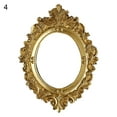 thumbnail image 2 of Travelwant Vintage Picture Frame Antique Photo Frame Resin Golden Ornate Textured Oval Desktop Photo Frame Photo Holder Jewelry Display Frame Home Decoration, 2 of 2