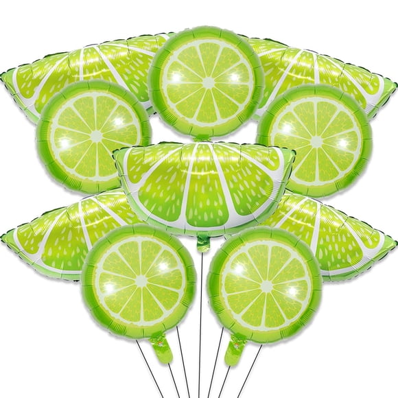 Globos YOUDICT Lemon Lime para fiestas con temática de limón x10