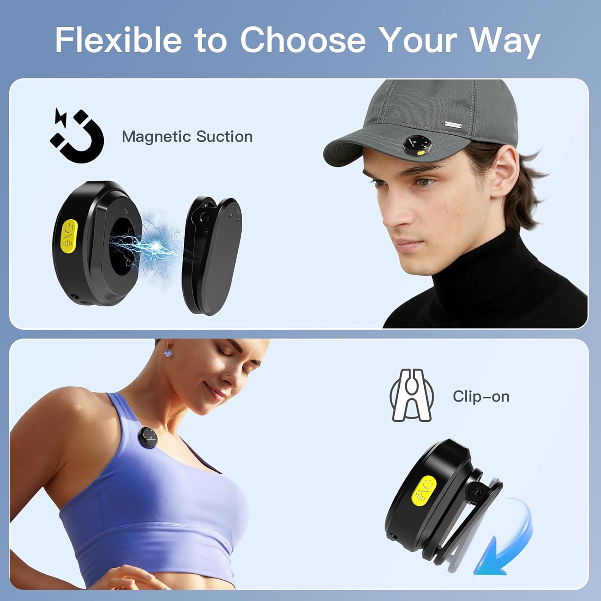 Wireless Lavalier Microphone Compatible for iPhone, Android Mini 2.4GHz Clip-On Mic with Noise Cancellation, 50m Range, 15H Battery, Plug & Play for Vlogging, YouTube, TikTok, Live Streaming