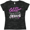 thumbnail image 3 of Inktastic Glitter Jesus Women's T-Shirt, 3 of 5