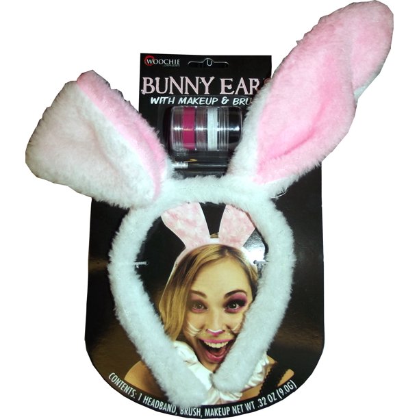 Woochie Bunny Headband with Makeup Set Professional Quality