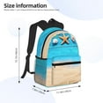 thumbnail image 4 of Fotbe Boards and Beach Lightweight Casual Laptop Backpack for Men and Women, Daily use Waterproof backpack, Backpack for College, 4 of 8