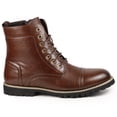 thumbnail image 5 of Metrocharm MC311 Men's Lace Up Cap Toe Fashion Oxford Boot Brown 6.5, 5 of 12