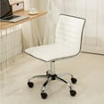 thumbnail image 3 of Roundhill Furniture Fremo Chromel Adjustable Air Lift Office Chair, White, 3 of 9