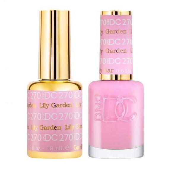 DND DC 270 Lily Garden Gel & Matching Polish Set - DND DC Gel & Lacquer