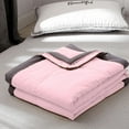 thumbnail image 4 of Cooling Blanket for Hot Sleepers, Cool Summer Comforter, 67"X79" Twin Cold Blankets for Night Sweat, Ultra-Cool Breathable Soft Lightweight Summer Comforters for Sleeping,Pink, 4 of 9